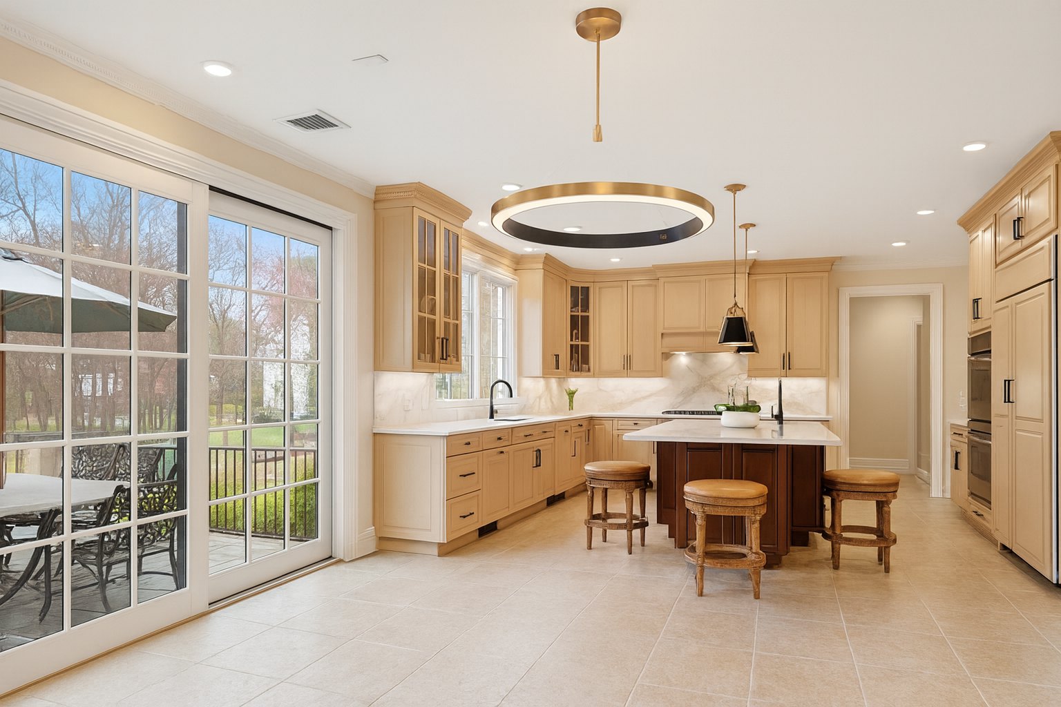 Chef's kitchen at 44 Central Avenue, Demarest
