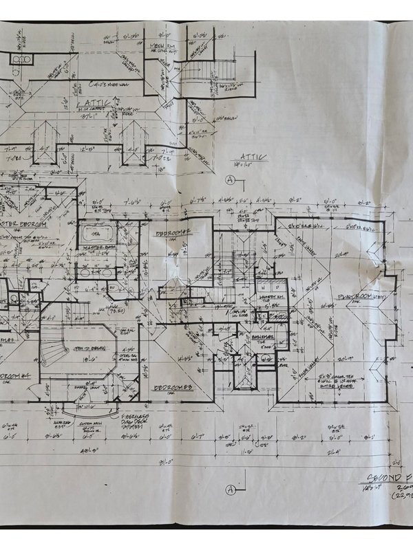Second floor architectural plan, 44 Central Avenue